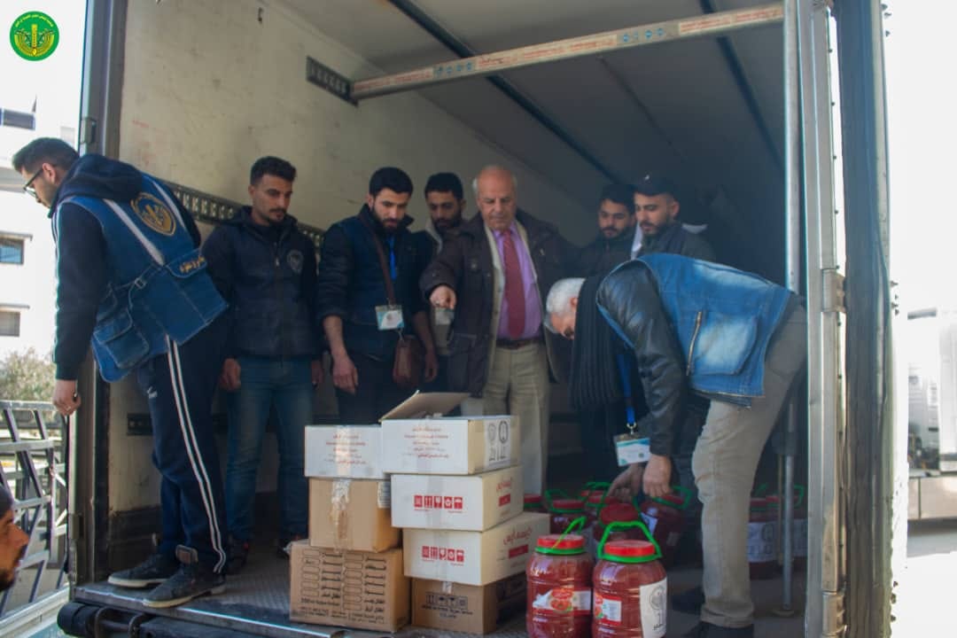 تنفيذا للإستجابة الطارئة لإغاثة أهلنا  المتضررين من الزلزال في المحافظات السورية المنكوبة